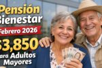 Pensión Bienestar Febrero 2026: $3,850 para Mayores, Registro en Línea y Pago desde 15 de Febrero