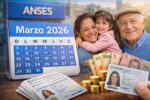 Calendario ANSES marzo 2026: pensiones, asignaciones y pagos según DNI