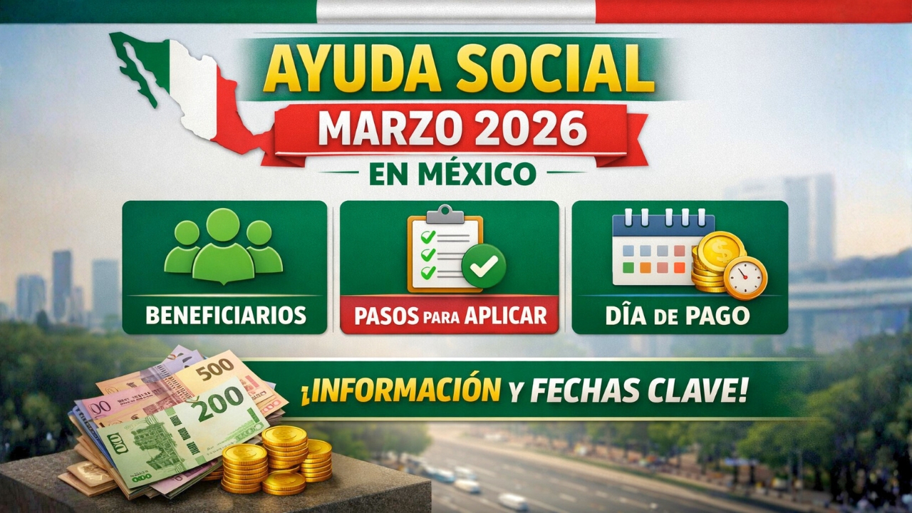 Ayuda social marzo 2026 en México: beneficiarios, pasos para aplicar y día de pago
