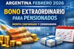 Argentina Febrero 2026: Bono Extraordinario para Pensionados – Monto Confirmado y Cronograma