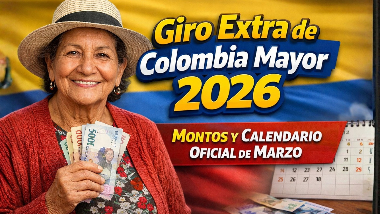 Giro extra de Colombia Mayor 2026: montos y calendario oficial de marzo